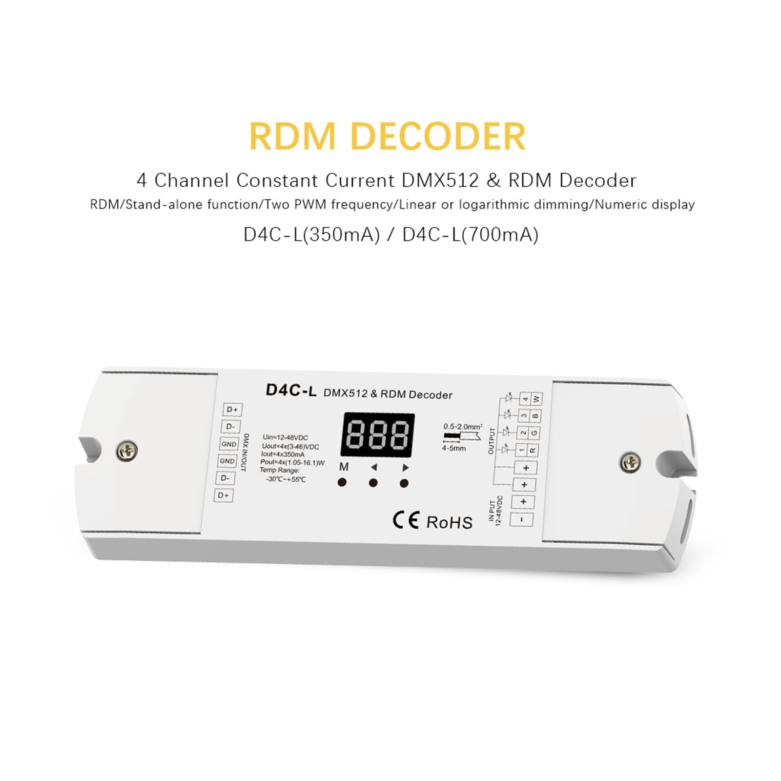 Amazon.com - NISZA DC12V-48V 4-Channel 4CH PWM Constant Current