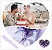ZHIYUXI Amethyst Crystals and Healing Stones Gems Rocks Purple Room Decor Gemstones Gem Stones Heart Shaped Crystal Cluster Heart Gifts Amethyst Stones Geodes 1.2-1.6