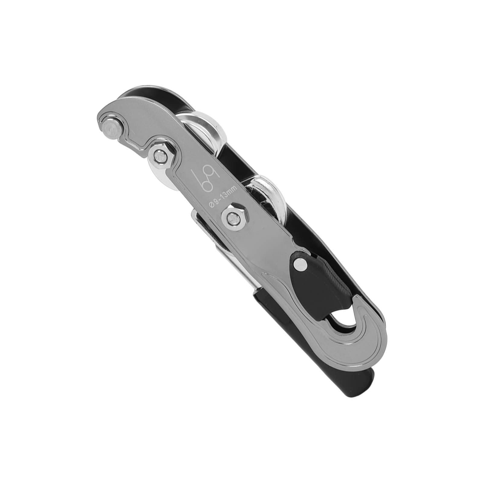 Rock Cing Descender Ascender, Rappel Discendente Discendente, Alluminio y Cing Gear con Autoand Rubber Handle, per Mountainee Cave Explo Rock Cing