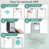 Smart Key Lock Box Electronic Bluetooth Lock Box with Tuya APP Control & PIN Code Types,Share eKey Wall Mounted Lock Box for Airbnb Realtor House Office