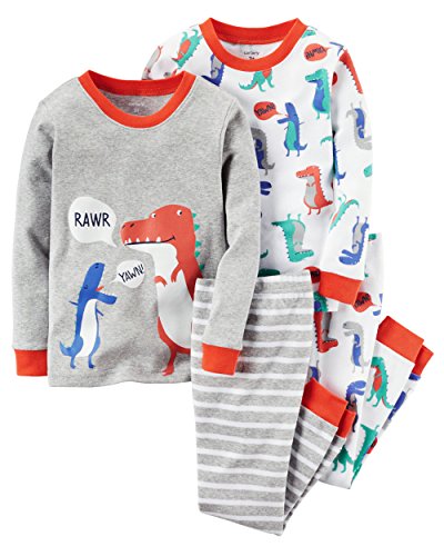 Carter's Little Boys 4-Piece Snug Fit Cotton PJs