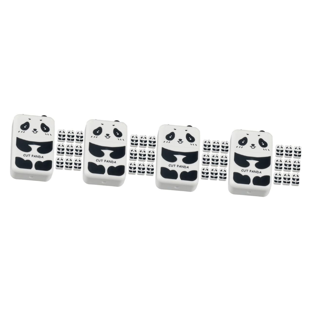 OSALADI 4 Ensembles Gomme Panda Gommes Panda Créative Et Mignonne Mignonne Caricature Des Effacements s Pour Les Filles D'écriture Caoutchouc 10 Pièces * 4