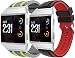 Produktbild Simpleas kompatibel mit Fitbit Ionic Armband, Silikon Uhrenarmband Sportarmband (Grau Grün + Wein)
