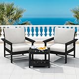 SERWALL HDPE Patio Sofa Set,...
