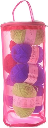 Miniatura 6 de EXCEART Bolsa de almacenamiento, bolsa de almacenamiento, bolsas de viaje, bolsa de tejido de malla, cesta de almacenamiento de hilo organizador