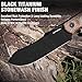 FLISSA Fixed Blade Knife with Sheath, 4.7