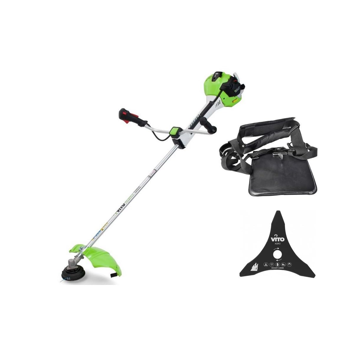 Débroussailleuse Thermique à Dos VITO 47 cm³ – Coupe 25 cm, Puissante et Confortable