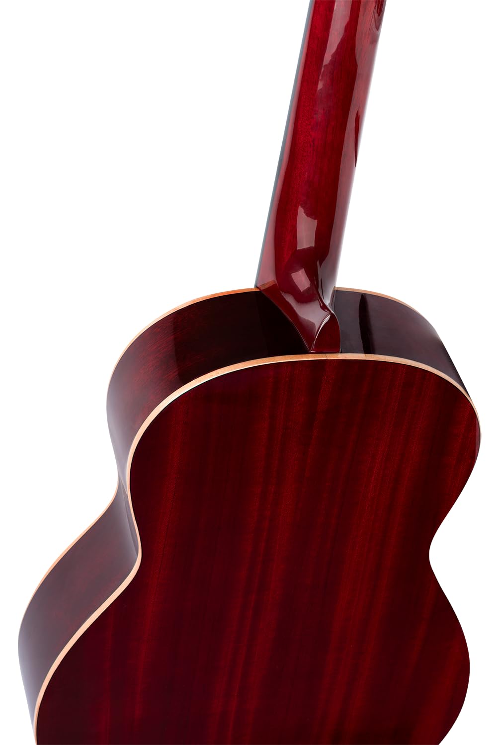 Ortega Guitars Guitare Classique Gaucher – 4/4 – Family Series – Housse Incluse – Épicéa / Acajou, Rouge (R121LWR)