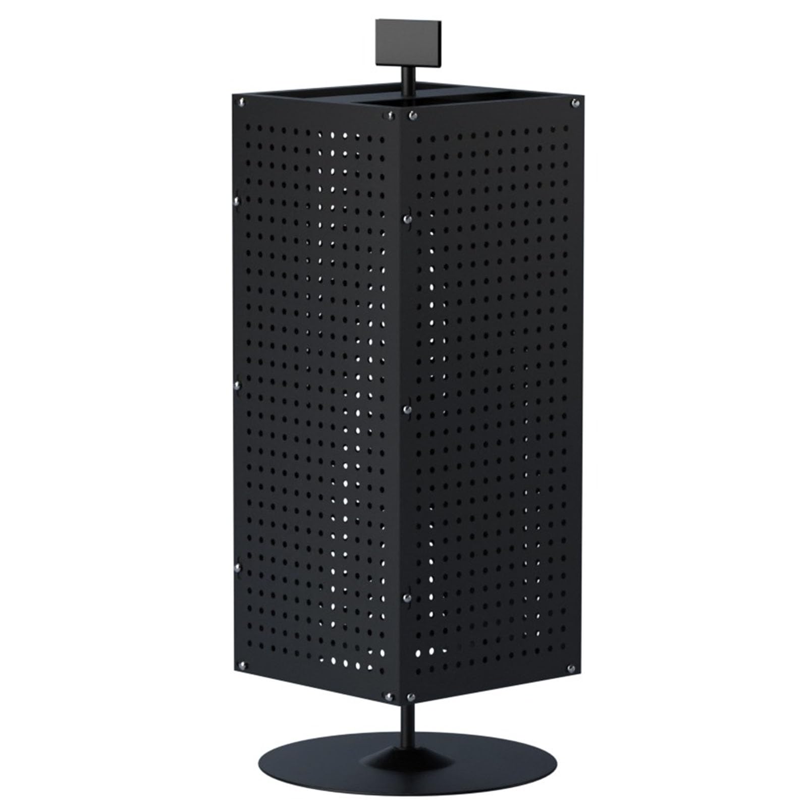 Drehbarer Präsentationsständer mit 40 Haken, 360° drehbares Bastelregal, Metall-Stecktafel, Schlüsselanhänger, Schmuck-Organizer für Einzelhandel und Ausstellungsraum