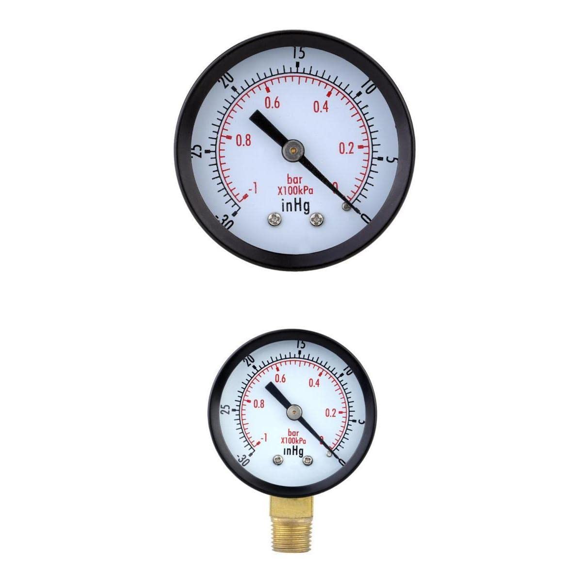 Lyla Dial Pressure Gauge Vacuum Manometer for Air Compressor Water Oil Gas 0-1bar-picture-23