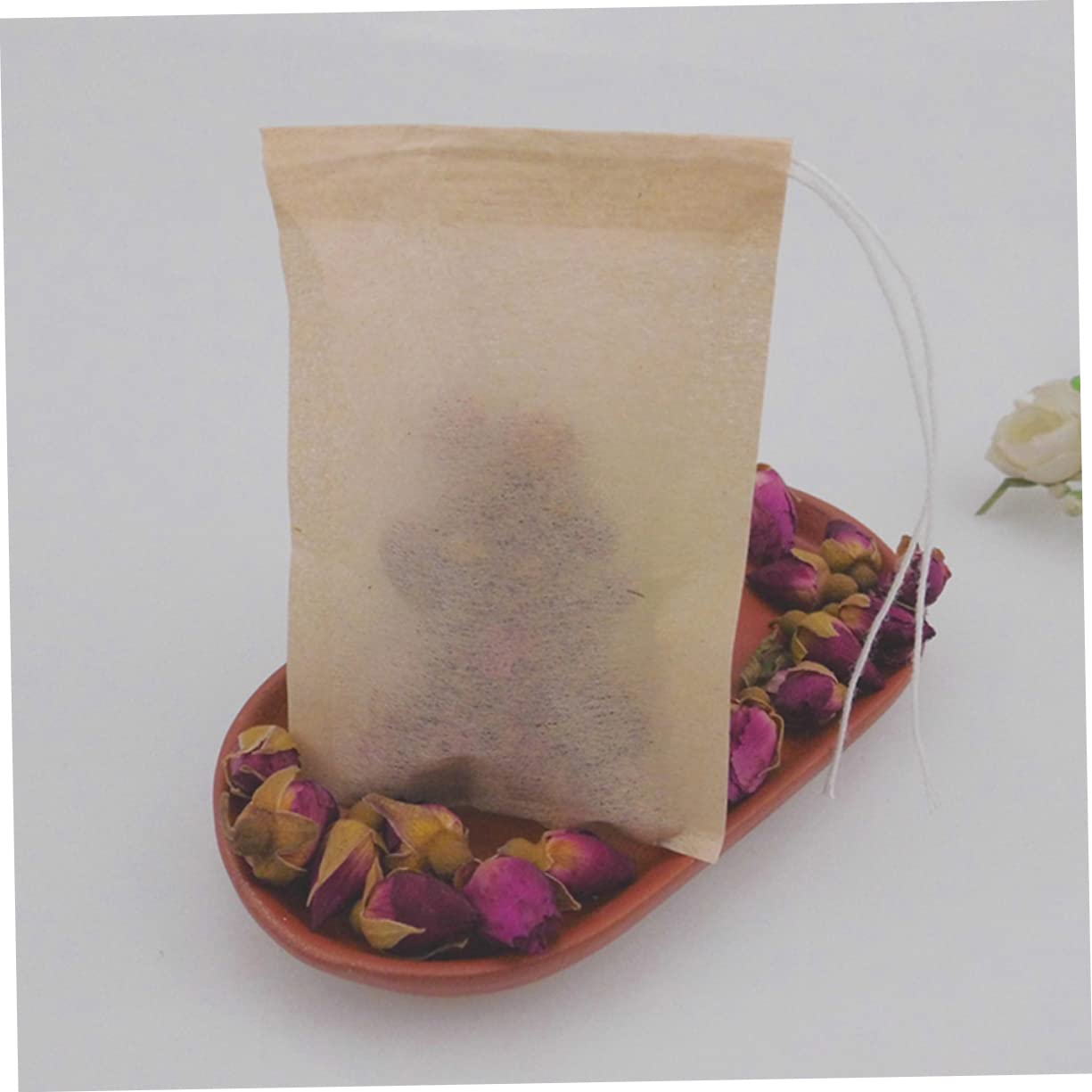 Cabilock 3 Juegos De Bolsitas De Té Vacías Con Filtro Para Hierbas Sueltas Bolsitas De Papel Con Cordón 200 Unidades X 3