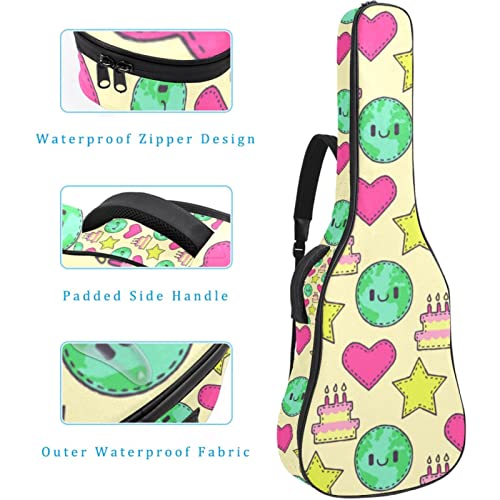Housse étanche pour guitare acoustique avec double bandoulière et poche Nuit étoilée, Multicolore 08, 42.9×16.9×4.7 in… - Les Beatles, Paul McCartney, John Lennon, RIngo Starr, George Harrison Housse étanche pour guitare acoustique avec double bandoulière et poche Nuit étoilée, Multicolore 08, 42.9x16.9x4.7 in… – Image 5