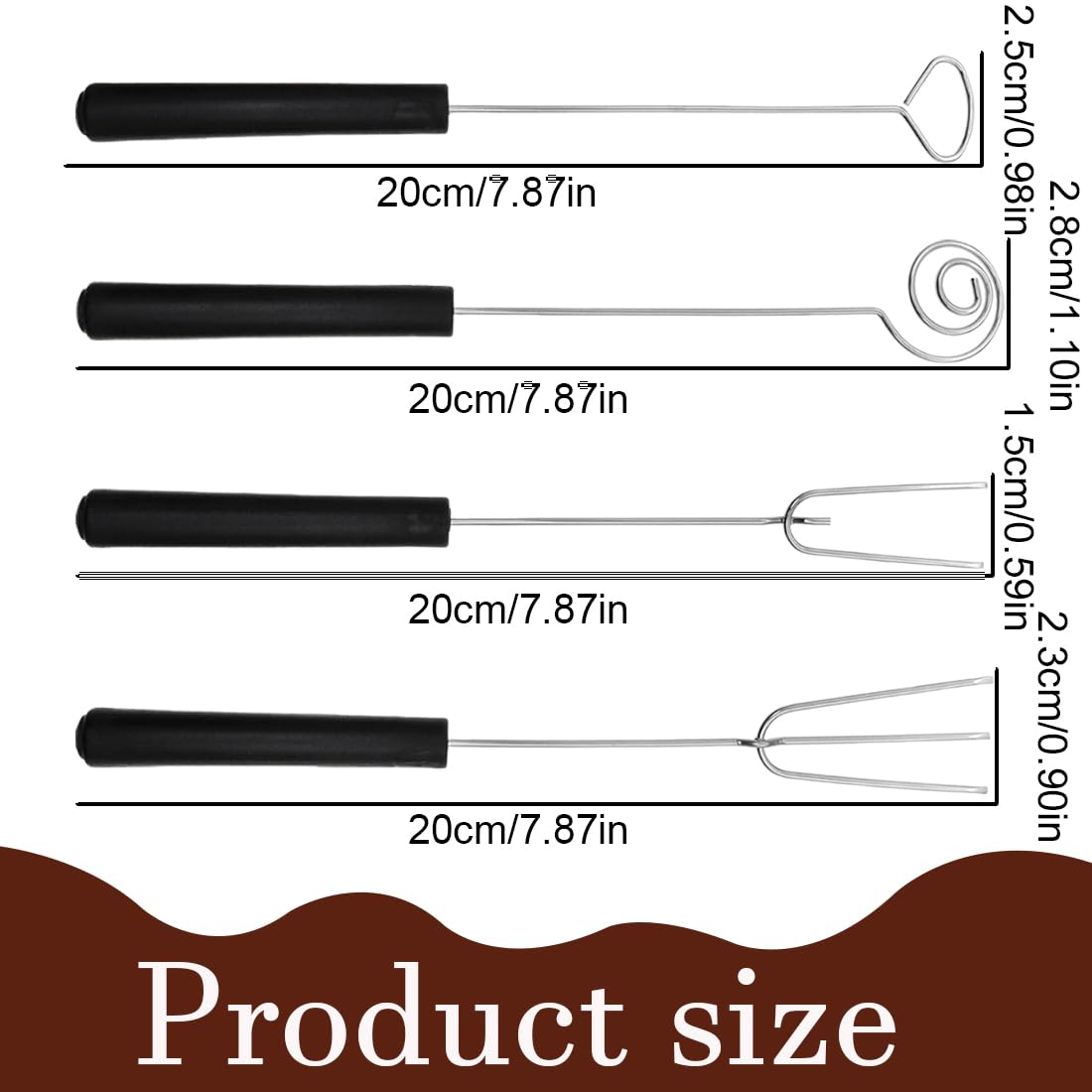 WeddHuis Lot de 4 Fourchettes à Pralinés, Acier Inoxydable, Ustensiles pour Chocolats, Bonbons, Truffes et Confiseries Faits Maison (avec Grille)