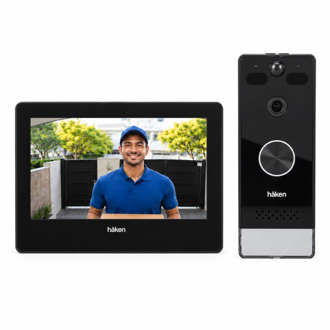 Haken HVDP-AIR+ Pulse Solo Wireless Video Intercom | 7 Inch HD Display | Tuya Smart App Control | Remote Unlock | 2MP HD Camera | Motion Detection | Night Vision-image-4