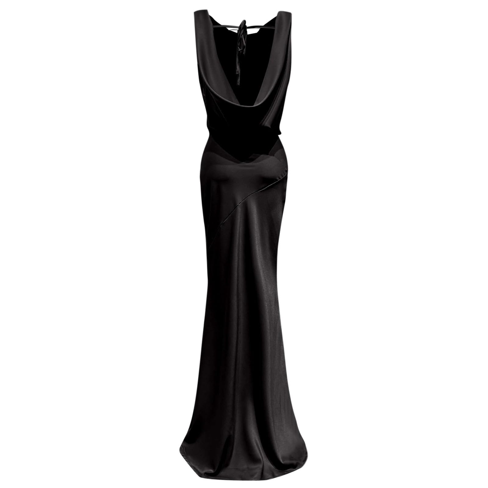 Robe Moulante élégante en Satin avec Dos Nu pour Une soirée Formelle