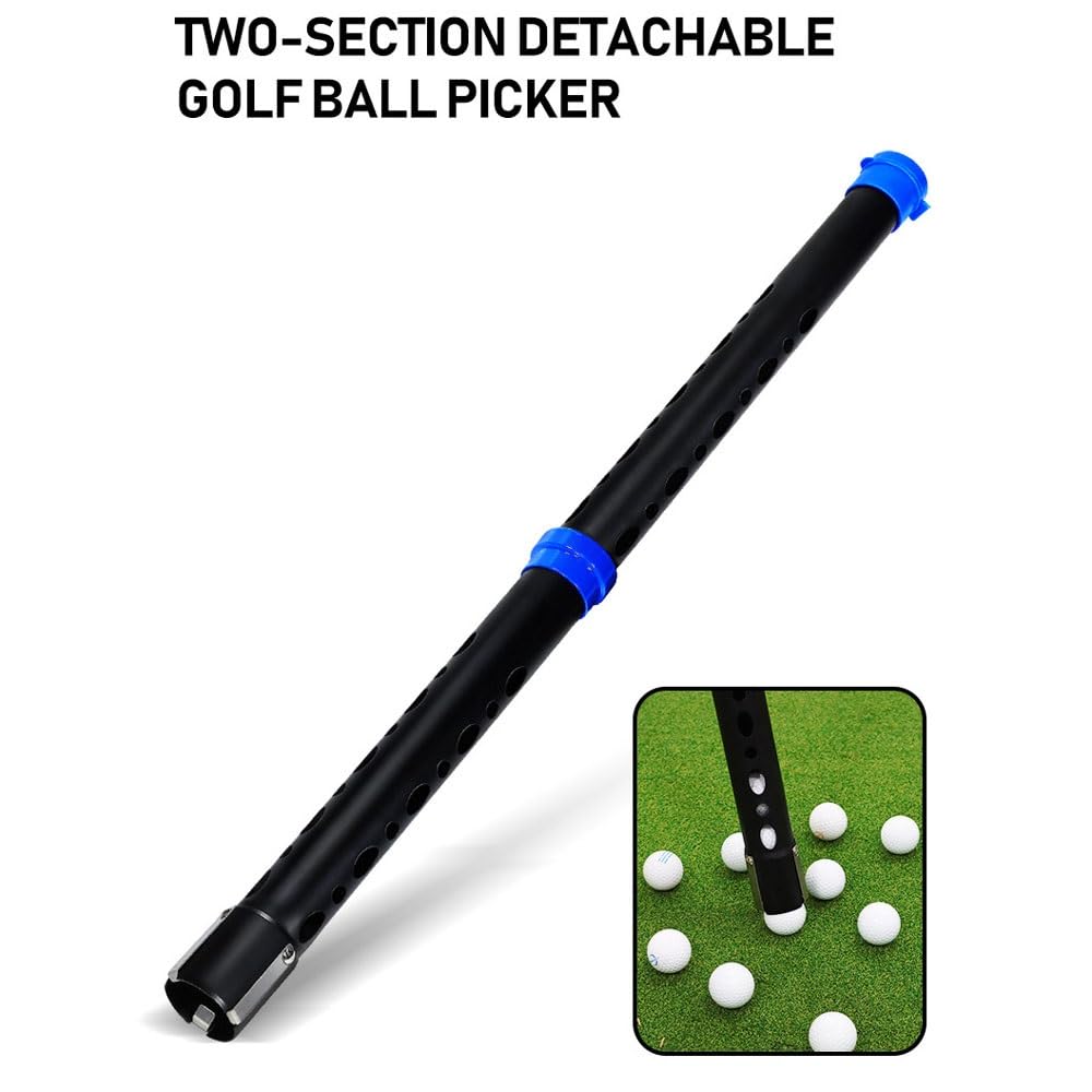 Recogepelotas de Golf Alargable, Herramienta Extensible de Aluminio con Mango Antideslizante, portátil y Ligero.