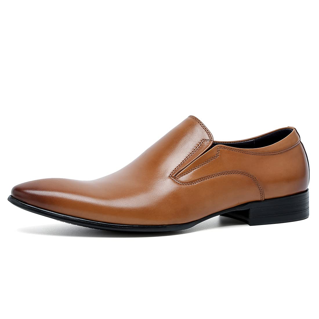Zapatos de Vestir Slip On en Cuero Genuino para Hombre Mocasines Negocios Casuales Loafers Formales
