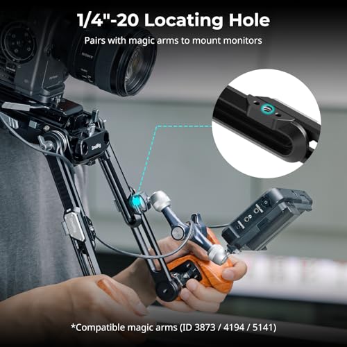 Image of SmallRig Shoulder Rig Extension Arm Adapter Part with M6 Rosette for ARRI, One-Touch Quick Length Adjustment, Pack of 2-5206