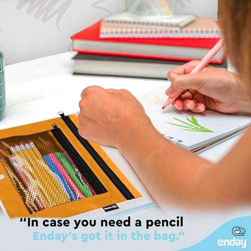 Image of Enday Pencil Pouch (Orange, 1)