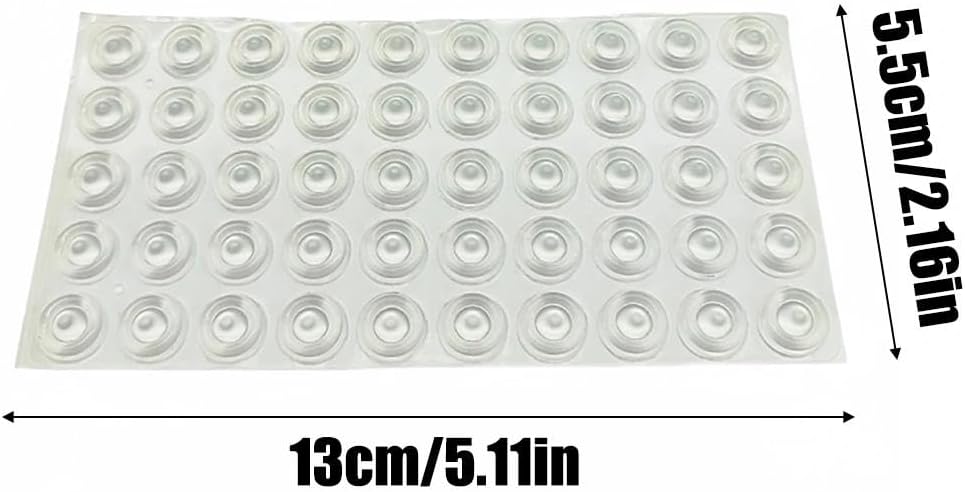50Pcs/Sheet Rubber Silicone Anti-Collision Particle Door Cabinet Toilet Drawer Self Adhesive Furnitures Bumper Pad Protective