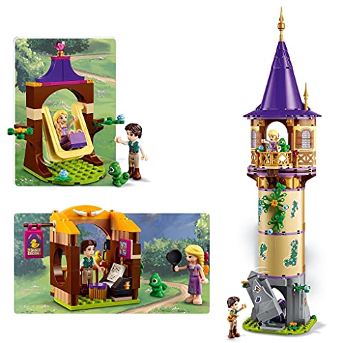 LEGO 43187 Disney Princess Rapunzels Turm Set mit 2 Mini-Puppen aus dem Film „Rapunzel – Neu verföhnt“, kreatives… – Bild 3