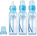 Dr. Brown's BPA Free 8 Oz 3 Pack Bottles - Blue