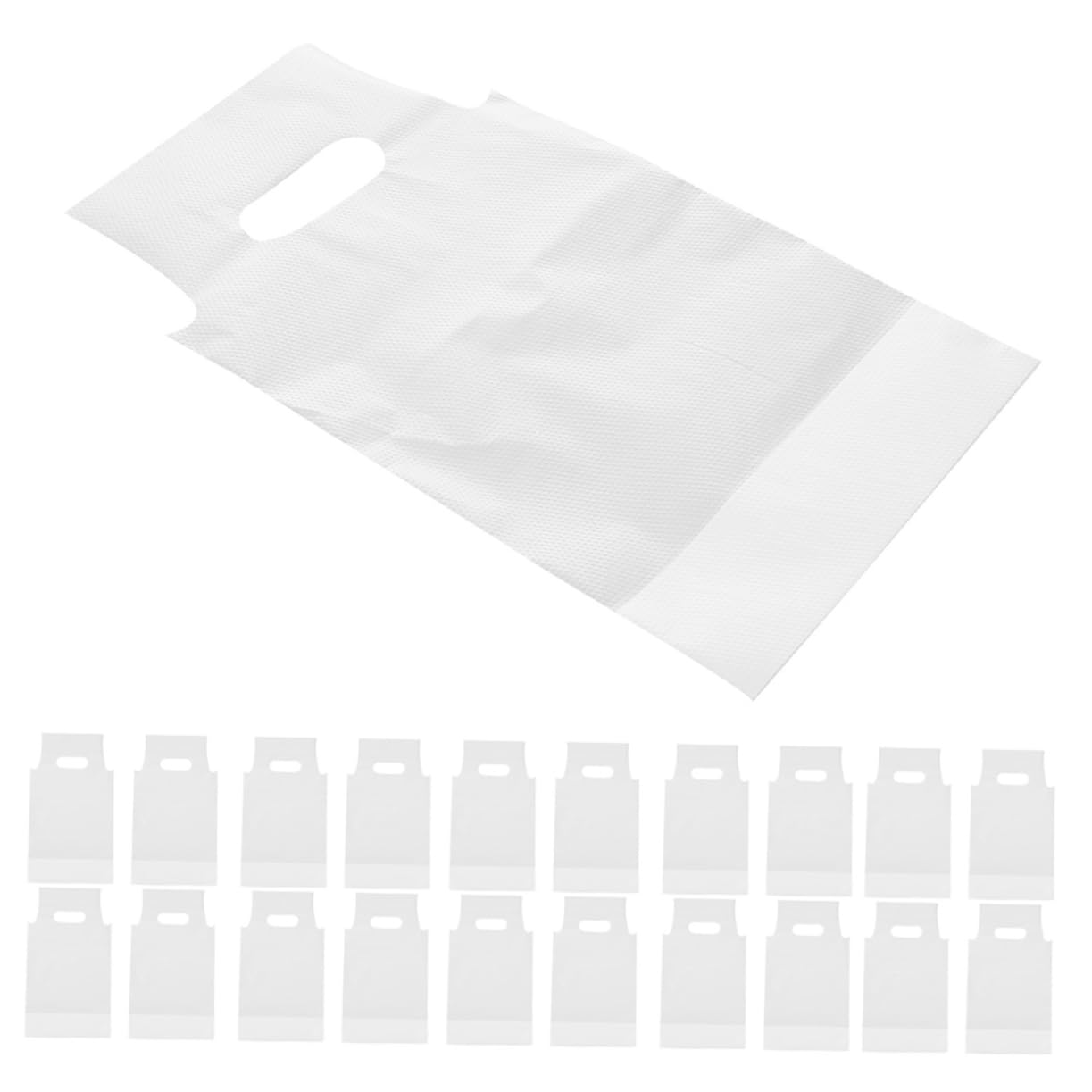 Ciieeo 100Pcs Drink with Handles Clear Plastic Drink for Coffee Tea Juice Beverages Robust Food Packaging for Cafes Parties