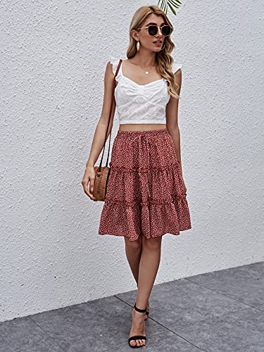 WDIRARA-Womens-Floral-Print-Ruffle-Hem-Elastic-High-Waist-Tie-Front-Skirt