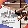 VIVOHOME-Portable-Spinning-Dance-Stripping-Pole-for-Home-Fitness VIVOHOME Professional Dancing Pole, 45mm Portable Dance Pole for Home Fitness