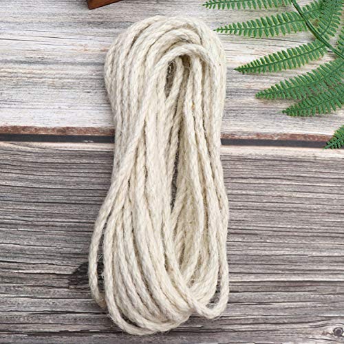 Exceart 6 mm 10 m Corda de Sisal para Gatos Escalada Moldura de Cânhamo Corda de Cânhamo Ferramenta