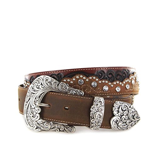 Tony Lama Brown Kaitlyn Crystal Belt C50499