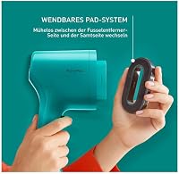 Tefal DT2024 Pure Pop Dampfbürste | 1300 W | 70 ml Wassertank | entfernt bis zu 99,99% der Viren/Bakterien/Keime | schnelles Aufheizen | 20 g/Min. kontinuierliche Dampfabgabe | Petrolgrün/Schwarz – Ansicht 4