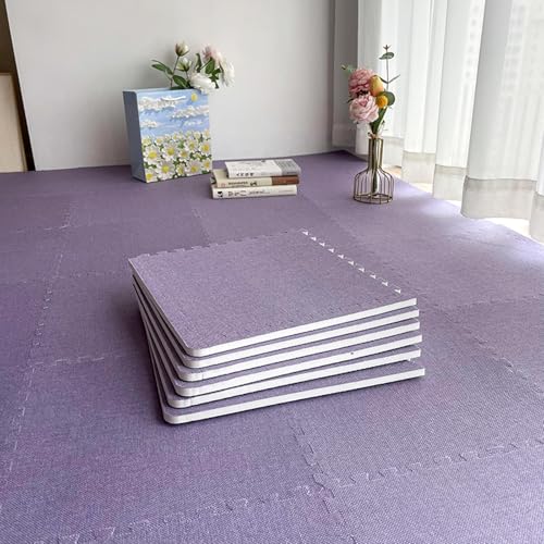 High-Density Foam Floor Pads Soundproof Interlocking Floor Tiles Non-Slip Floor Protection Mats 0.6/1cm Thickness for Home Gym Playroom Garage