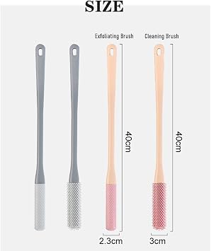 Toe Crack Cleaning Brush, Toe Crack Cleaning Brush, 15.7 Inch Shower Foot Brush, Suitable for Elderly, Men and Women