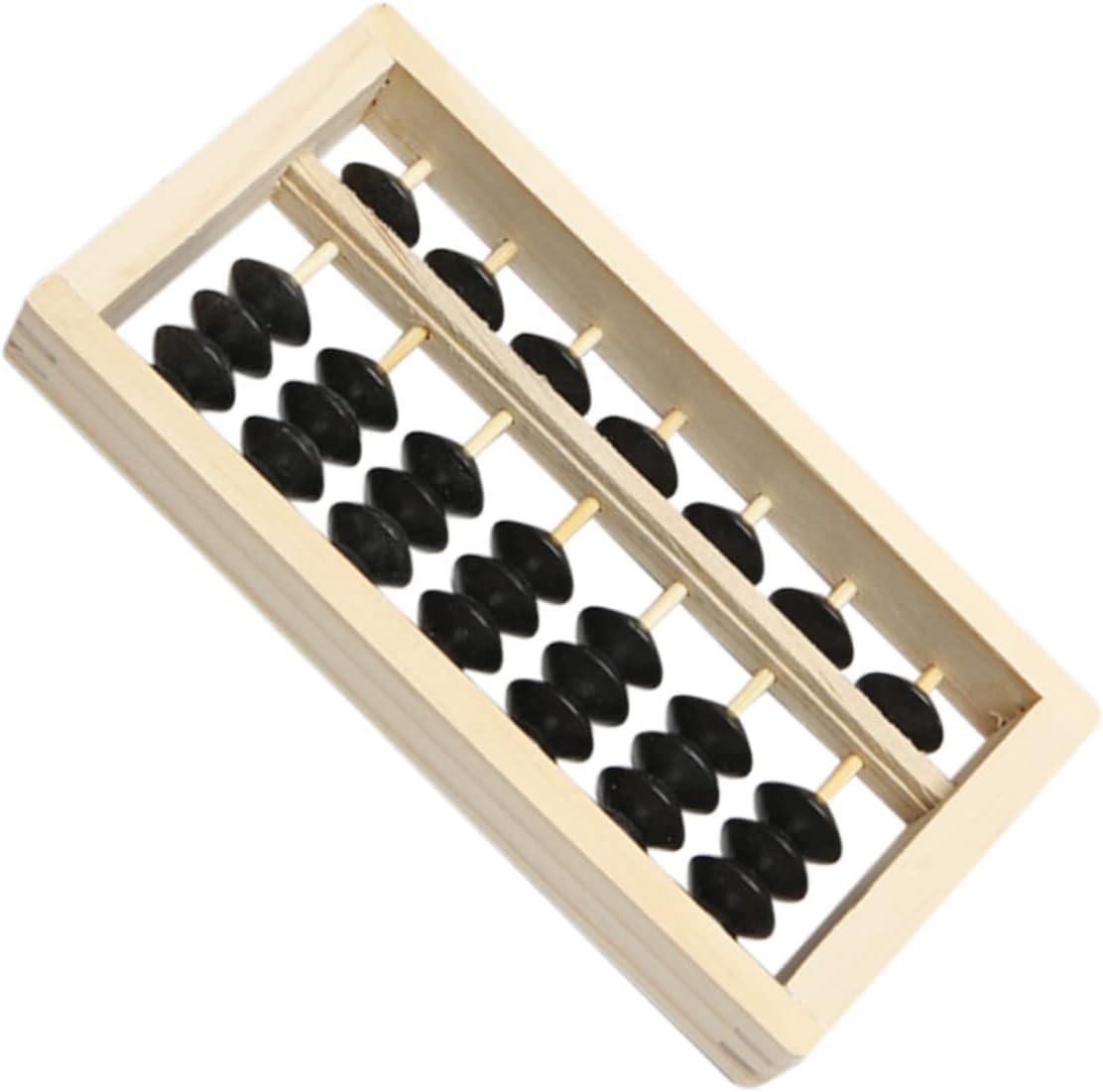 Mini Wooden Abacus Decoration Abacus Photo Prop Miniature Ornament for Desktop Decoration Home Teacher Education Tool DIY Model Display 6.10 X 3.07 X 0.78 in