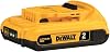 DEWALT 20V MAX Battery, Compact 2.0Ah Double Pack DCB203-2, Yellow