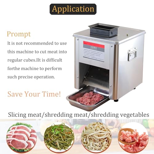Cortadora eléctrica de carne comercial acero inox miniatura 5