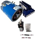 Golf Cart Motor - Yamaha High Speed Combo Kit for Series (0-1K) Carts - 19 mph & 5% More Torque - Includes 170-006-0001 D&D Motor, 400 Amp Alltrax Controller, Solenoid, and Wire kit