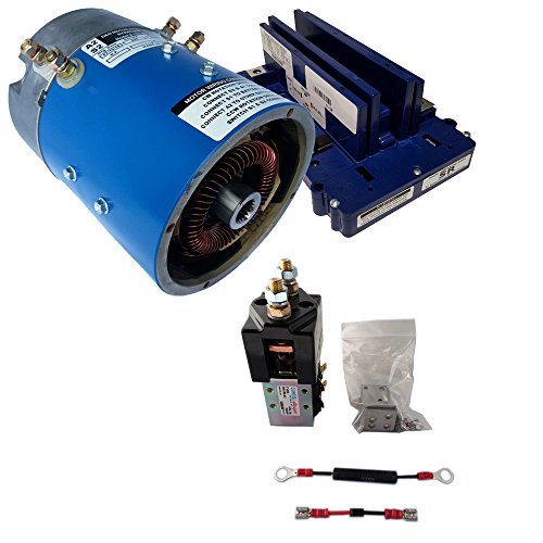 Golf Cart Motor - Yamaha High Speed Combo Kit for Series (0-1K) Carts - 19 mph & 5% More Torque - Includes 170-006-0001 D&D Motor, 400 Amp Alltrax Controller, Solenoid, and Wire kit