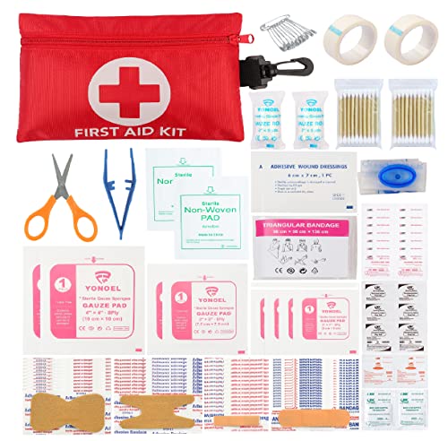 Galaxy 128 Pcs First Aid Kits for Survival Emergency Trauma Military Tactical Medical Hunting Camping Hiking Fishing IFAK EMT Bag (128 Pcs Mini First Aid Kits)
