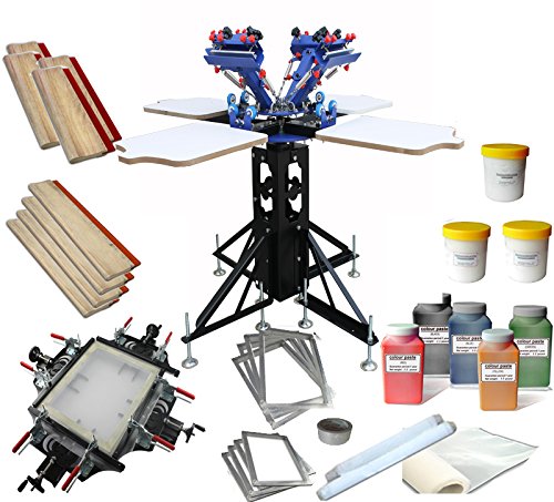 Screen Printing Press Kit 4 Color Printing Kit - 006982