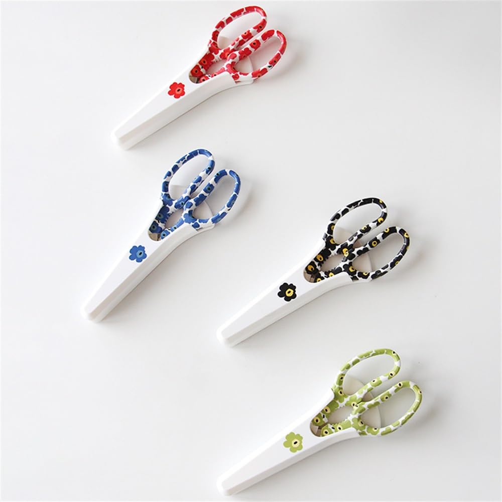 Forbici da Cucina Multiuso Forbici da Cucina Cesoie multifunzionali for Uso Domestico in Acciaio Inossidabile Perfetto Come Regalo(Green)