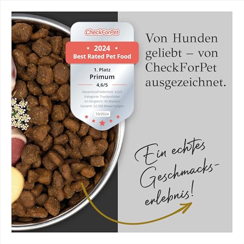 Primum - Soft Ente mit Kartoffel - 5 kg - Halbfeuchtes Hundefutter - Getreidefreies Trockenfutter - Hoher Fleischanteil - Optimal verdaulich