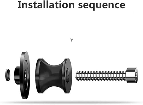 Miniatura 6 de WAGLOS Motorcycle Swingarm Slider Spools 8MM Stand Screws Cover for Kawasaki Z900 Z 900 2017-2022 2021 Anti-Fall Frame Sliders (Color B Silver)