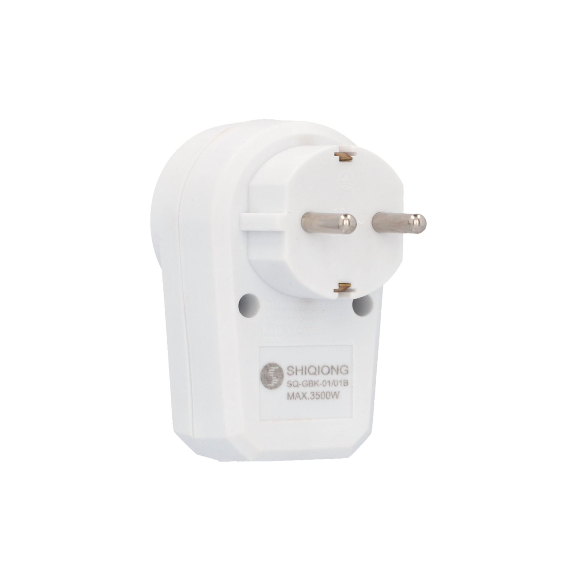 Adattatore AC Con Interruttore - Per Spine Schuko | Carico Massimo 3500W | Bianco