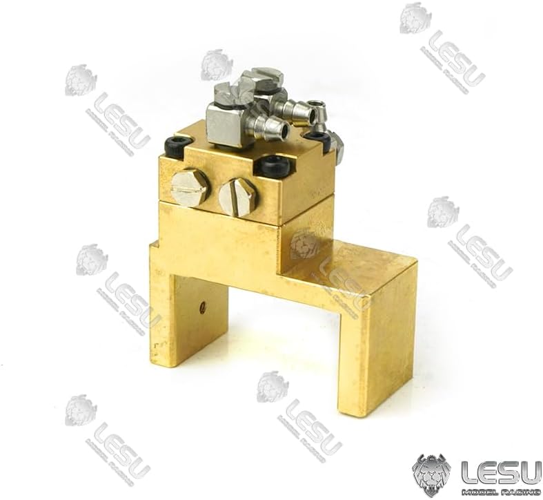 LESU 1Ch Hydraulic Reversing Valve Brass Without Oil Return Function for 1/14 RC Excavator a Dumper Truck