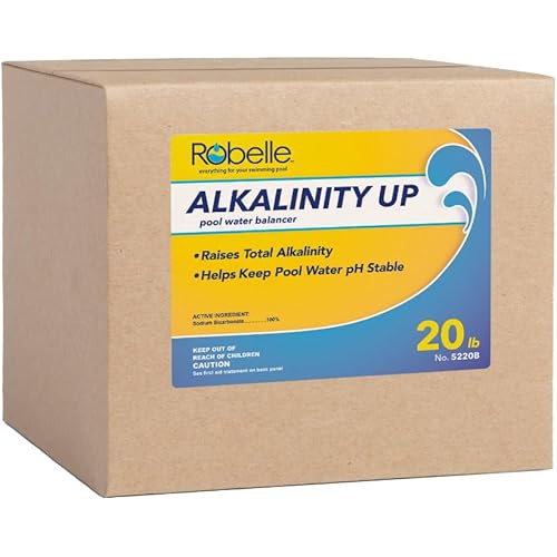 Robelle 5220B Alkalinity Increaser for Swimming Pools, 20-Pounds