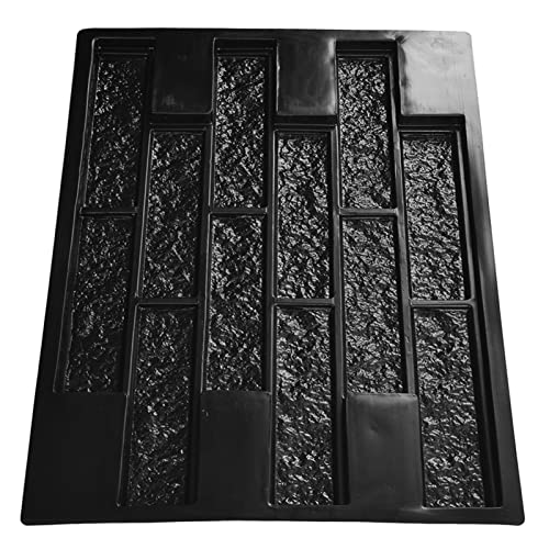 Betonform Schalungs, Kunststoffformen Beton-Set, Backstein-Furnier-Form, Wiederverwendbare Terrassen-Betonpflaster-Gartenweg-Formen, Wand-Zement-Platten-Form für Garten-Heimdekoration