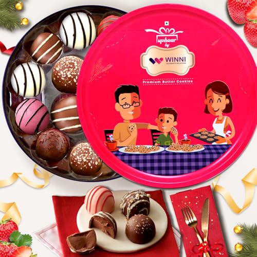 Image of Decadent Delights Truffles Chocolates With Tin Box | Belgian Chocolates Gift | Premium (1, Truffles Chocolate Gift Box)