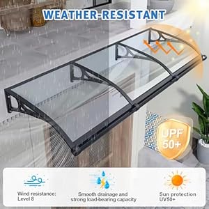 Windowawningdoorcanopyawningfordoorentrancepolycarbonatecoverawningsfordoorsuvrainsnowprotectiondoorawningsexteriorforporchpatiodeck Urban Country Home Decor Window awning door canopy awning for door entrance polycarbonate cover awnings for doors uvrainsnow protection door awnings exterior for porchpatiodeck urban country home decor